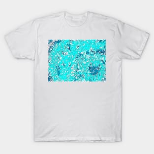 Turquoise, blue, Supernova Mandala T-Shirt